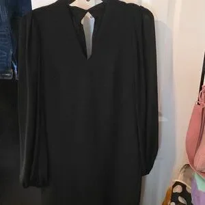 Vince Camuto Black Midi Dress